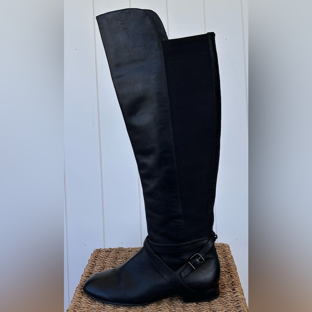 Antonio Melani Women’s Equestrian Style Leather Boots Size 7.5M